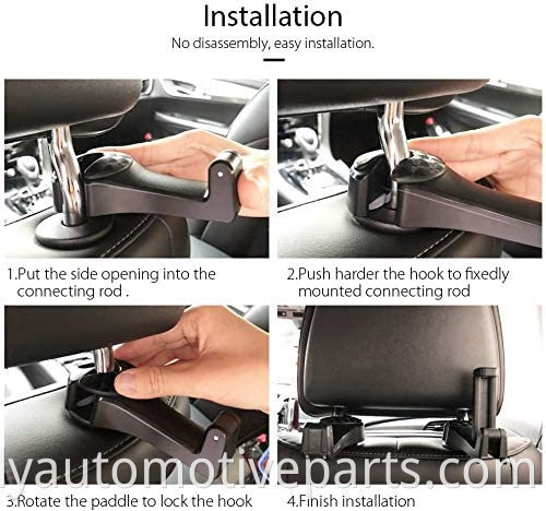 Car Seat Hook for Car 1 Unit - Back Seat Organizer Hanger Storage Hook Cellphone Holder